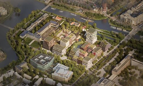 Stadsleven in het groen in nieuwbouwwijk Zwolle