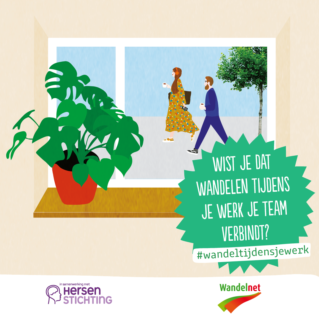 team verbinden met wandelen